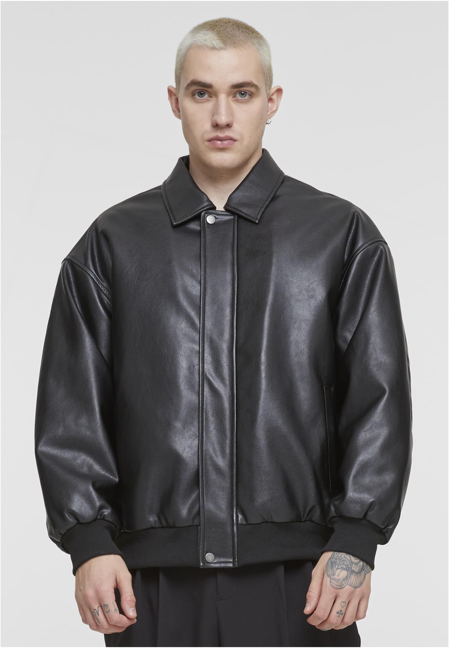 Blouson en cuir synthétique